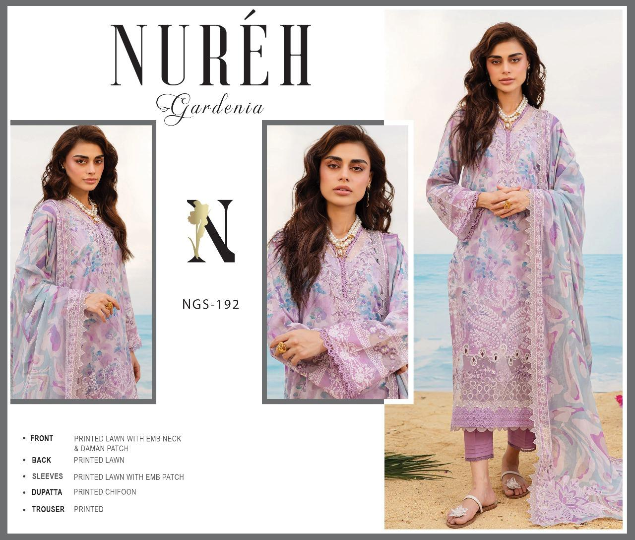 Printed Lawn Chifoon Dupata